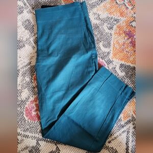 Blue Ankle Length Pants